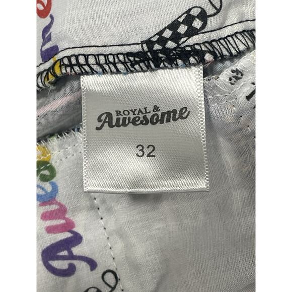 Royal & Awesome Men's Size 32 Paisley Shorts Outdoor Golf Wear -Tee Holder EUC! - Picture 15 of 16